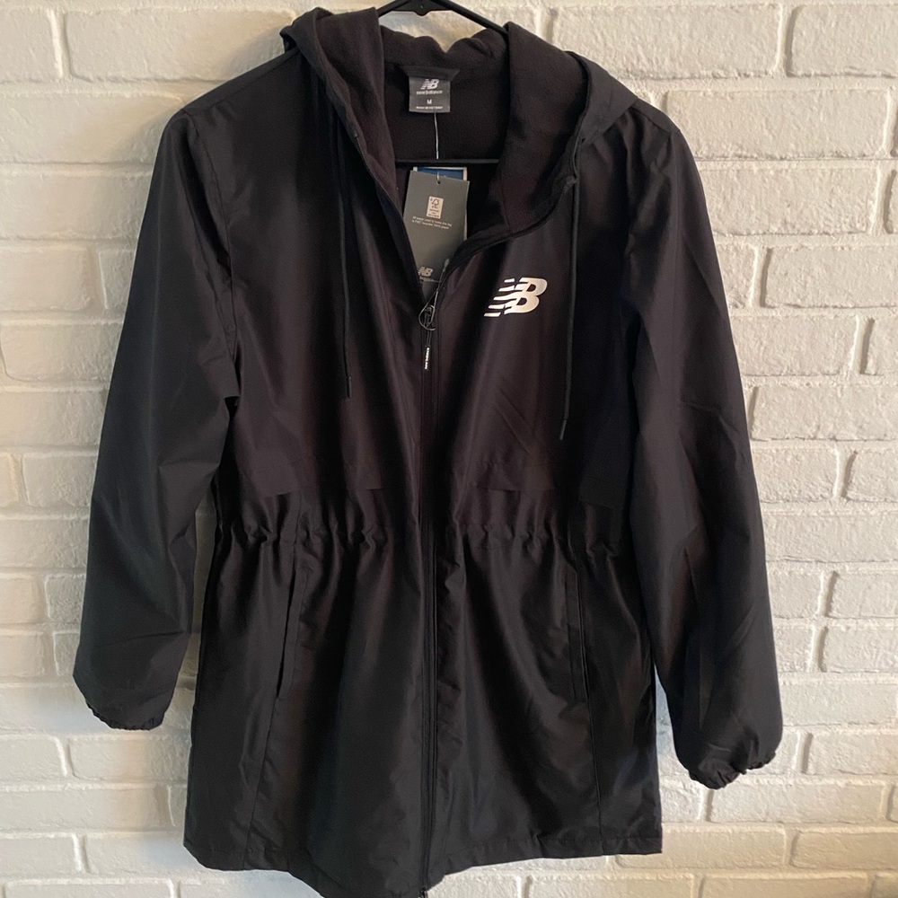New Balance Black Full-Zip Wind Jacket